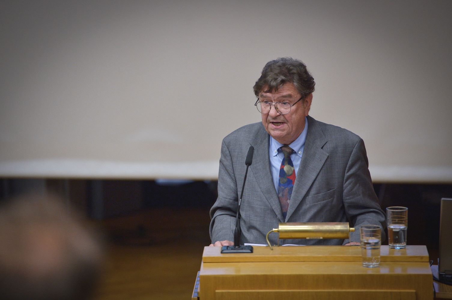 Prof. Dr. Heinz Ickstadt am Rednerpult