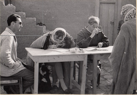 Dr. Eva Strommenger-Nagel in Uruk, 1960