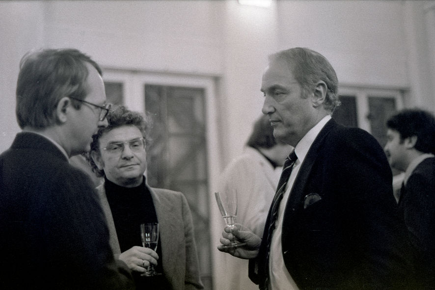 Eberhard Lämmert beim Empfang für den Rektor der Universität Ankara