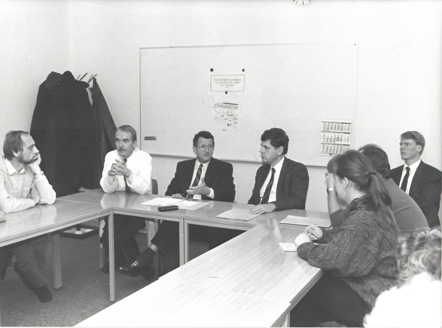  Personalrat des Uniklinikum Charlottenburg bei Gesprächen mit FU-Präsidenten Prof. Dieter Heckelmann