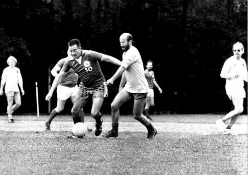 Fußballtraining der Mannschaft um Dieter Heckelmann