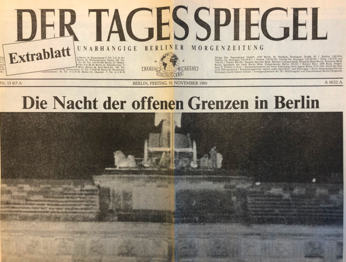 Tagesspiegel:"Die Nacht der offenen Grenzen"