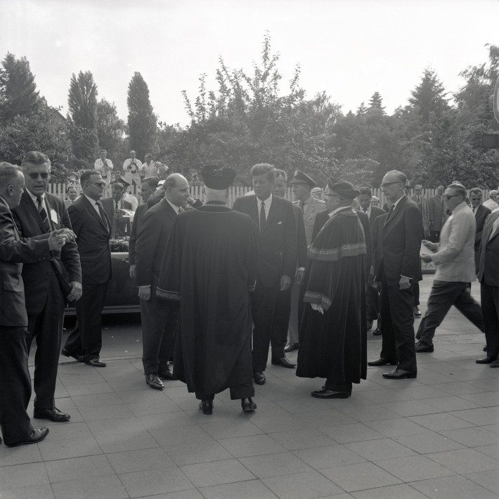 John F. Kennedy am 26. Juni 1963 an der Freien Universität Berlin